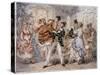 Jigsaw of Dancers at Chateau Rouge, Paris-null-Stretched Canvas