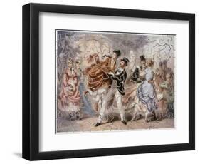 Jigsaw of Dancers at Chateau Rouge, Paris-null-Framed Art Print