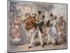 Jigsaw of Dancers at Chateau Rouge, Paris-null-Mounted Art Print