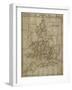 Jigsaw Puzzle of Prince of Wales' Maps: England, 1854-George Frederick Cruchley-Framed Giclee Print