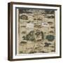 Jigsaw Puzzle of The Pilgrim's Progress Dissected, or a Complete View of Christian's Travels, 1790-John Bunyan-Framed Giclee Print
