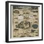 Jigsaw Puzzle of The Pilgrim's Progress Dissected, or a Complete View of Christian's Travels, 1790-John Bunyan-Framed Giclee Print