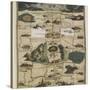 Jigsaw Puzzle of The Pilgrim's Progress Dissected, or a Complete View of Christian's Travels, 1790-John Bunyan-Stretched Canvas