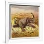 Jim Bold and an Enraged Elephant-Ernest Henry Griset-Framed Giclee Print