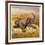 Jim Bold and an Enraged Elephant-Ernest Henry Griset-Framed Giclee Print