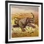 Jim Bold and an Enraged Elephant-Ernest Henry Griset-Framed Giclee Print