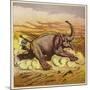 Jim Bold and an Enraged Elephant-Ernest Henry Griset-Mounted Giclee Print