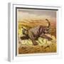 Jim Bold and an Enraged Elephant-Ernest Henry Griset-Framed Giclee Print