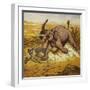 Jim Bold Hunting an Elephant-Ernest Henry Griset-Framed Giclee Print