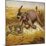 Jim Bold Hunting an Elephant-Ernest Henry Griset-Mounted Premium Giclee Print