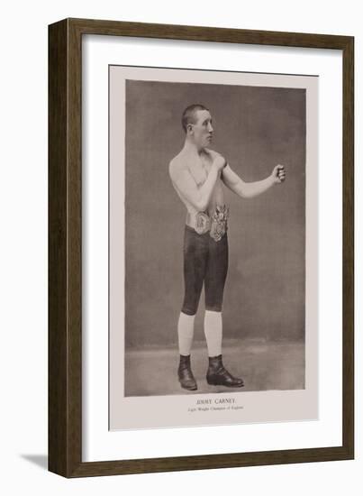 Jim Carney, Lightweight Champ of England-null-Framed Art Print