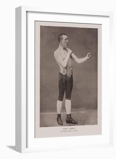 Jim Carney, Lightweight Champ of England-null-Framed Art Print