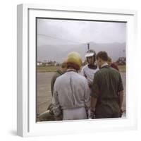 Jim Clark at the Austrian Grand Prix, Zeltweg, Austria,1964-null-Framed Photographic Print