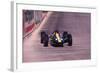Jim Clark Driving a Lotus, Monaco Grand Prix, 1964-null-Framed Photographic Print