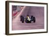 Jim Clark Driving a Lotus, Monaco Grand Prix, 1964-null-Framed Photographic Print