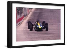 Jim Clark Driving a Lotus, Monaco Grand Prix, 1964-null-Framed Photographic Print