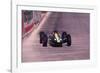 Jim Clark Driving a Lotus, Monaco Grand Prix, 1964-null-Framed Photographic Print