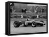 Jim Clark Driving the Lotus 49 at the British Grand Prix, Silverstone, 1967-null-Framed Stretched Canvas