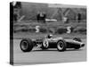 Jim Clark Driving the Lotus 49 at the British Grand Prix, Silverstone, 1967-null-Stretched Canvas