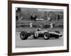 Jim Clark Driving the Lotus 49 at the British Grand Prix, Silverstone, 1967-null-Framed Photographic Print