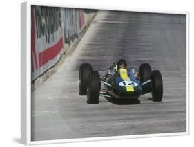 Jim Clark in Lotus Climax, 1964 Monaco Grand Prix.-null-Framed Photographic Print