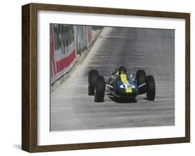 Jim Clark in Lotus Climax, 1964 Monaco Grand Prix.-null-Framed Photographic Print