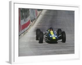 Jim Clark in Lotus Climax, 1964 Monaco Grand Prix.-null-Framed Photographic Print