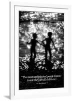 Jim Henson Sophisticated People Are Children Quote-null-Framed Photo