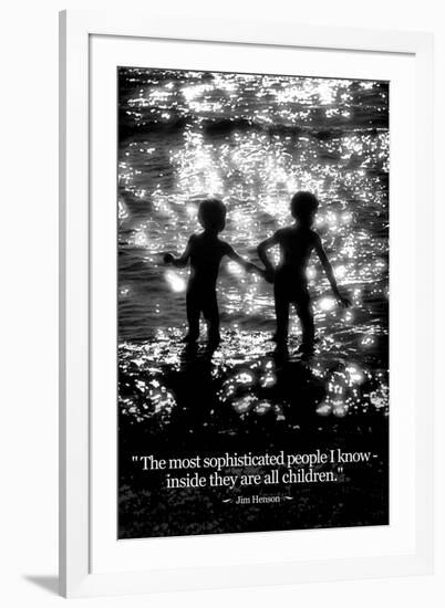 Jim Henson Sophisticated People Are Children Quote-null-Framed Photo