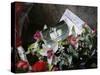 Jim Morrison's Grave at Pere Lachaise Cemetery, Paris, France, Europe-Godong-Stretched Canvas