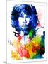 Jim Morrison Watercolor-Jack Hunter-Mounted Art Print