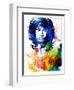 Jim Morrison Watercolor-Jack Hunter-Framed Art Print
