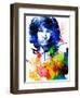 Jim Morrison Watercolor-Jack Hunter-Framed Art Print