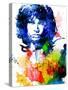 Jim Morrison Watercolor-Jack Hunter-Stretched Canvas