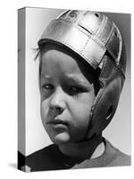 Jim Petersen, 8, Plays Football in the Young America League For Kids-Alfred Eisenstaedt-Stretched Canvas