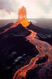 Puu Oo Crater Erupting-Jim Sugar-Photographic Print