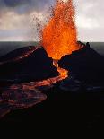 Puu Oo Crater Erupting-Jim Sugar-Framed Stretched Canvas