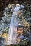 Cavern Falls at Sunrise-Jim Vallee-Framed Stretched Canvas