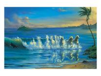 Seven Dolphins-Jim Warren-Premium Giclee Print