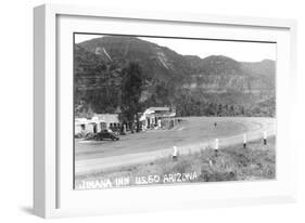 Jimana Inn on US 60 Arizona Photograph - Arizona-Lantern Press-Framed Art Print