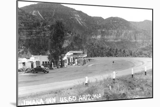 Jimana Inn on US 60 Arizona Photograph - Arizona-Lantern Press-Mounted Art Print