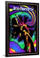 Jimi Hendrix - Guitar Solo-null-Framed Blacklight Poster
