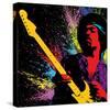 Jimi Hendrix-Paint-null-Stretched Canvas