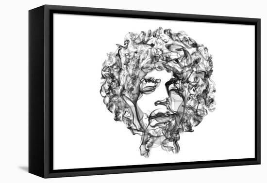 Jimi Hendrix-O.M.-Framed Stretched Canvas
