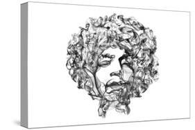 Jimi Hendrix-O.M.-Stretched Canvas