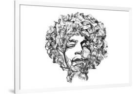 Jimi Hendrix-O.M.-Framed Giclee Print