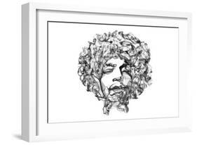 Jimi Hendrix-O.M.-Framed Giclee Print