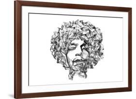 Jimi Hendrix-O.M.-Framed Giclee Print