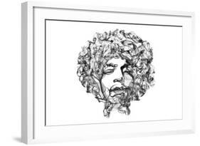 Jimi Hendrix-O.M.-Framed Giclee Print