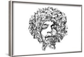 Jimi Hendrix-O.M.-Framed Art Print